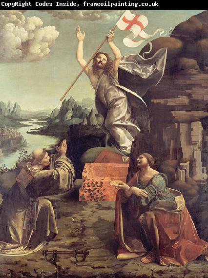 Giovanni Antonio Boltraffio The Resurrection of Christ with SS. Leonard of Noblac and Lucia